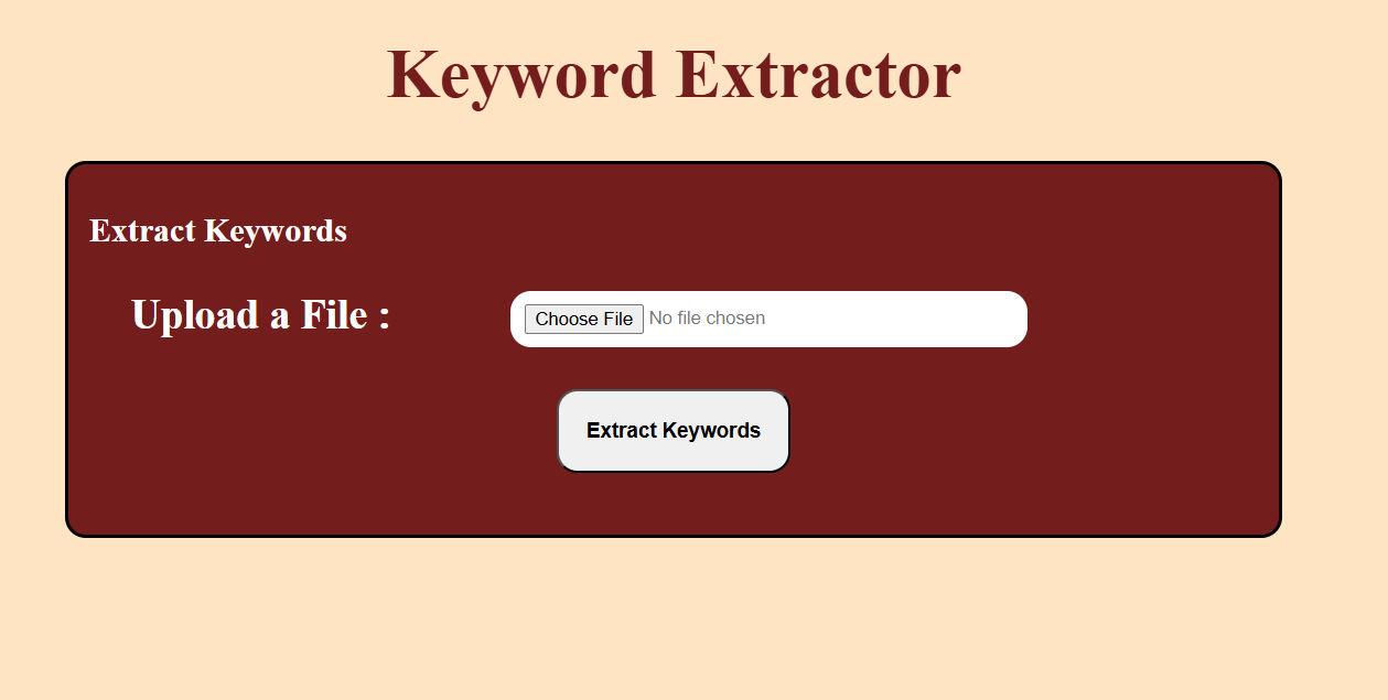 Keyword Extractor